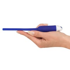   You2Toys - DILATOR - hollow silicone urethral vibrator - blue (7mm)