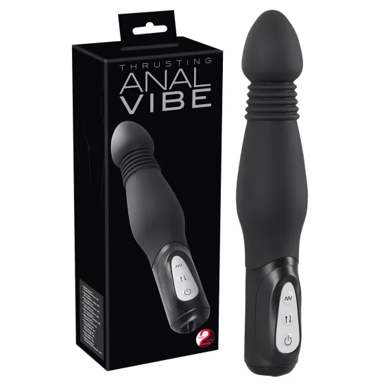 You2Toys - Black Thrusting Anal Vibrator