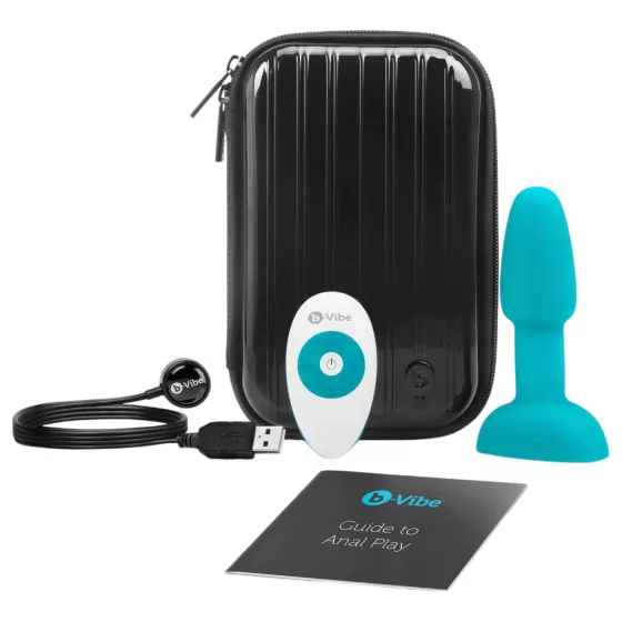 b-Vibe Rimming - Rotating Beaded Anal Vibrator (Turquoise)