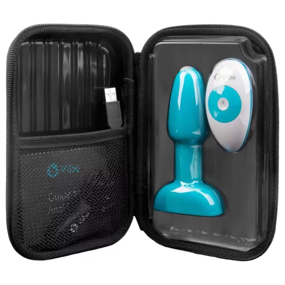 b-Vibe Rimming - Rotating Beaded Anal Vibrator (Turquoise)