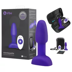 b-Vibe Rimming - Rotating Beaded Purple Anal Vibrator