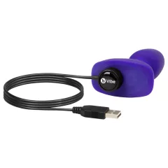 b-Vibe Rimming - Rotating Beaded Purple Anal Vibrator