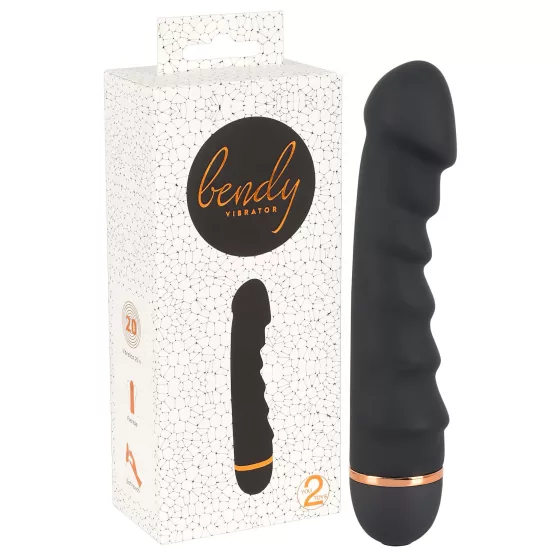 You2Toys - Bendy Ripple - Ribbed Vibrator (Black)