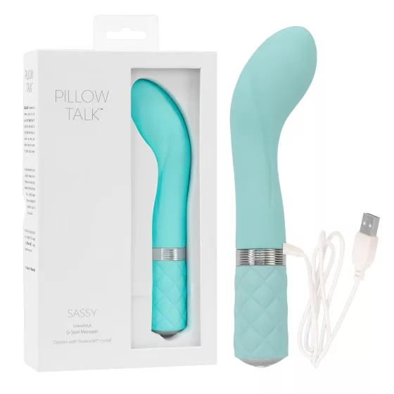 Pillow Talk Sassy - Rechargeable G-Spot Vibrator (Turquoise)