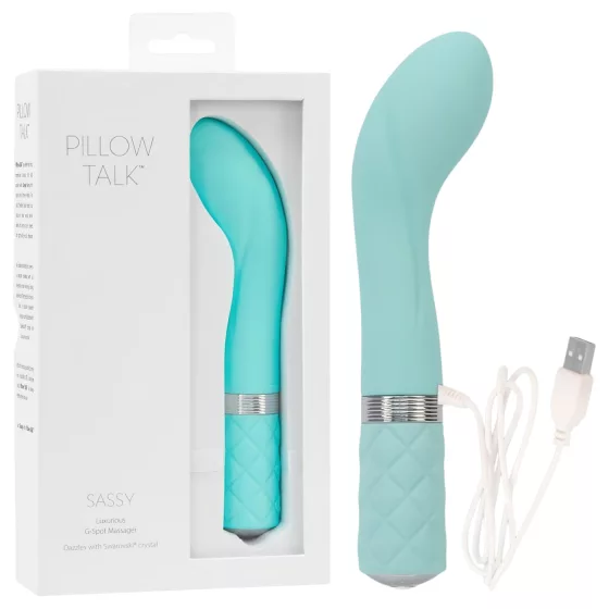 Pillow Talk Sassy - Rechargeable G-Spot Vibrator (Turquoise)
