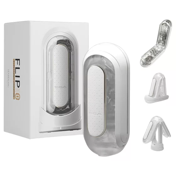 TENGA Flip Zero - vibrating masturbator (white)