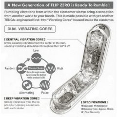 TENGA Flip Zero - vibrating masturbator (white)