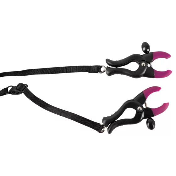 Bad Kitty - Vibrating Panty with Clitoral Clip - Black (S-L)