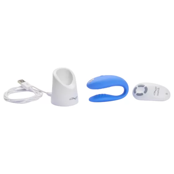 We-Vibe Match - Waterproof Rechargeable Couples Vibrator (Blue)