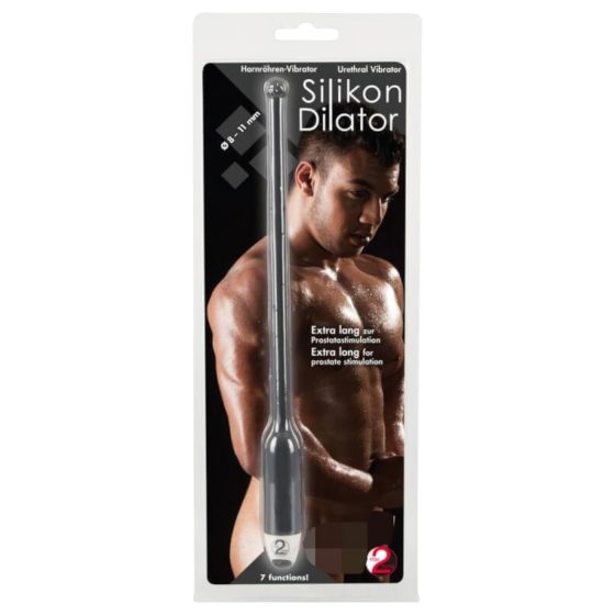 You2Toys SILICONE Urethral Vibrator - Black (8-11mm)