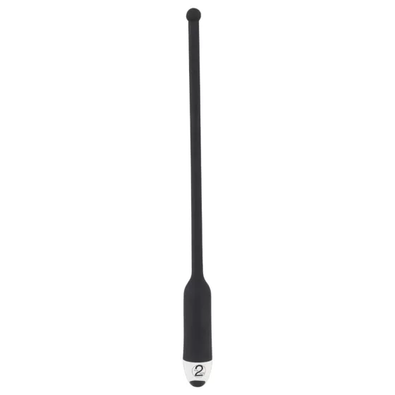 You2Toys Vibrating Silicone Urethral Dilator – Black (8-11mm)