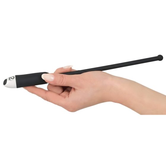 You2Toys Vibrating Silicone Urethral Dilator – Black (8-11mm)