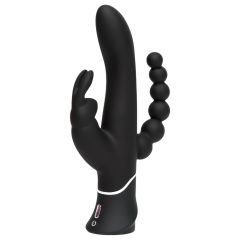   Happyrabbit Triple - Rechargeable Clit & Anal Vibrator (Black)