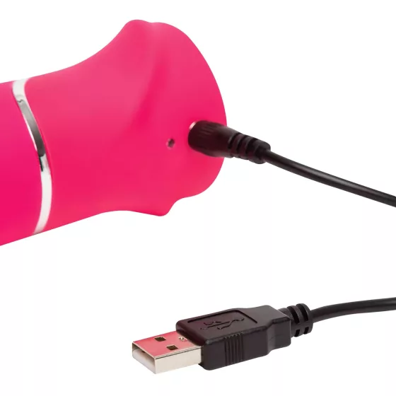 Happyrabbit Thrusting - Rechargeable Thrusting Rabbit Vibrator (Pink)