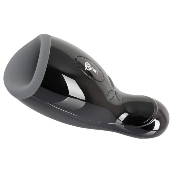 Rebel - Heated, Vibrating, Up-Down Moving Masturbator (Black)