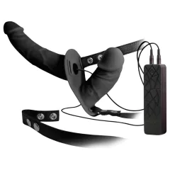 Double Thruster - Strap-On Dual Vibrator (Black)