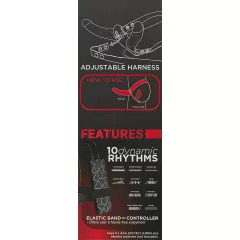 Double Thruster - Strap-On Dual Vibrator (Black)