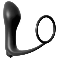   Pipedream - Anal Fantasy - finger anal vibrator with penis ring (black)