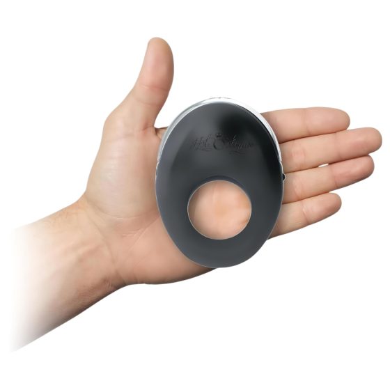 Hot Octopuss Atom - Rechargeable Vibrating Penis Ring (Black)