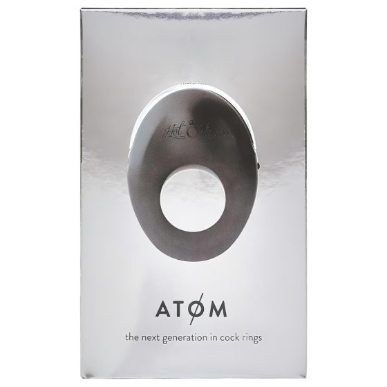 Hot Octopuss Atom - Rechargeable Vibrating Penis Ring (Black)