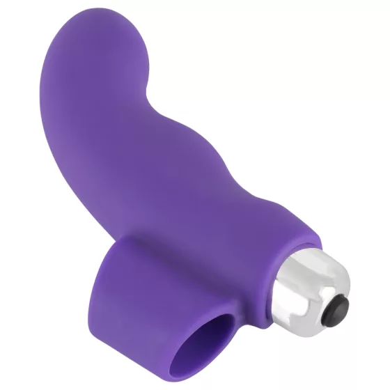SMILE Wave Silicone Finger Vibrator (Purple)