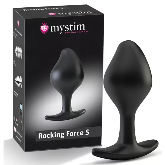 Mystim Rocking Force S - Electro Anal Plug - Small (Black)