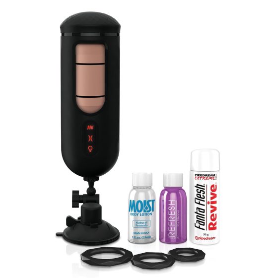 PDX Elite Mega Milker - Vibrating Male Masturbator (Black)