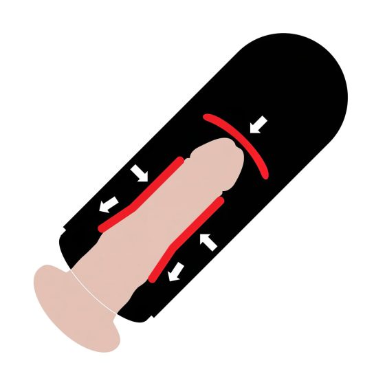 PDX Elite Mega Milker - Vibrating Male Masturbator (Black)
