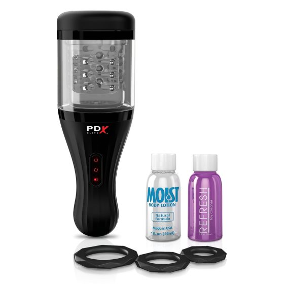 PDX Elite Rotobator - Transparent-Black Stroker