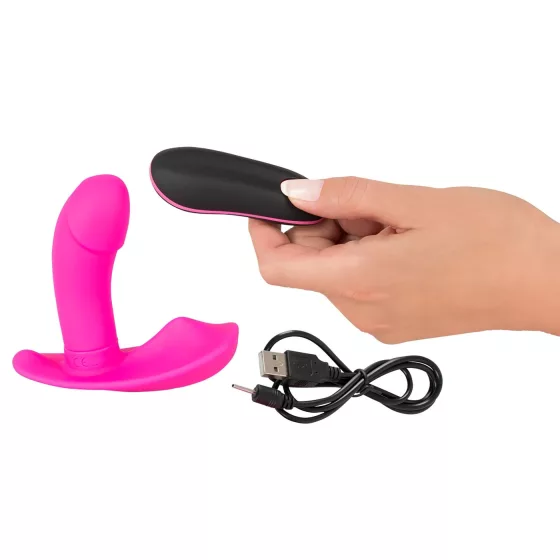 SMILE Panty - wearable, rechargeable wireless vibrator (pink)