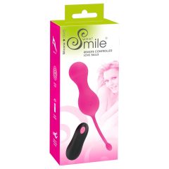   SMILE Love Balls - Rechargeable Pink Vibrating Egg with Remote Control