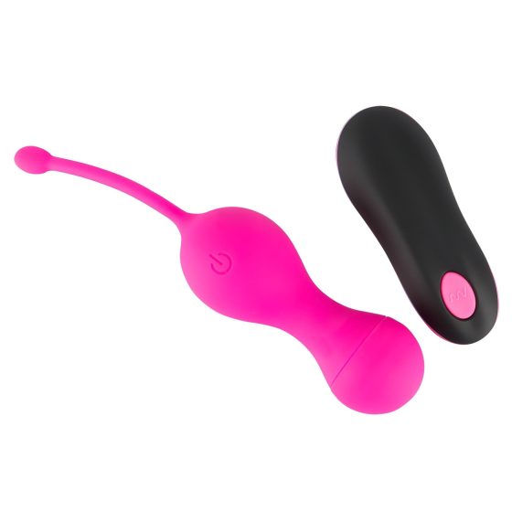 SMILE Love Balls - Rechargeable Pink Vibrating Egg with Remote Control