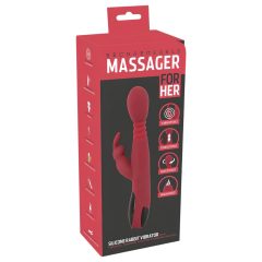   You2Toys - Thrusting Rotating G-Spot Vibrator with Heat (Red)