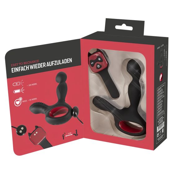 You2Toys Massager - Rotating, Heating Prostate Vibrator (Black)