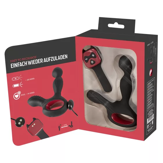 You2Toys Massager - Rotating, Heating Prostate Vibrator (Black)