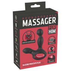   You2Toys Massager - Rotating, Heating Prostate Vibrator (Black)