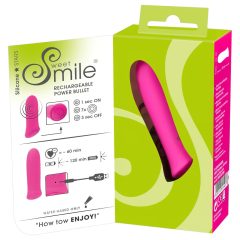   SMILE Power Bullet - Rechargeable, Extra Strong Mini Vibrator (Pink)