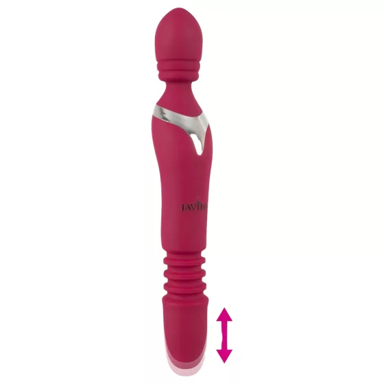 Javida Thrusting - 3-in-1 Massaging Vibrator (Red)