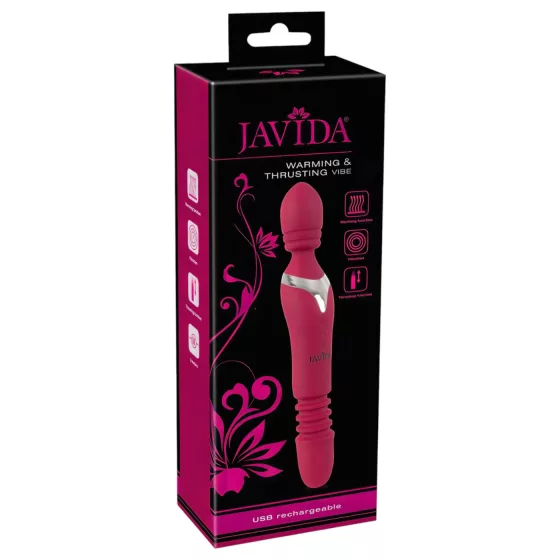 Javida Thrusting - 3-in-1 Massaging Vibrator (Red)