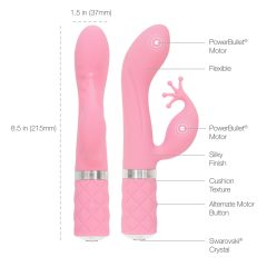   Pillow Talk Kinky - rechargeable, two morotos G-spot vibrator (pink)