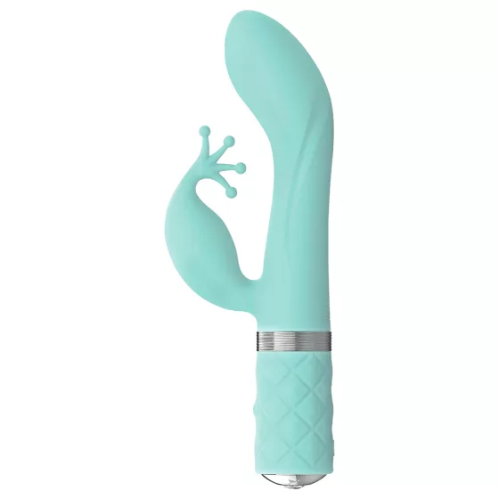 Pillow Talk Kinky - rechargeable, dual‑motor G‑spot vibrator (turquoise)