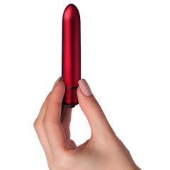 Scarlet Velvet Mini Lipstick Vibrator (10 Rhythms) - Red