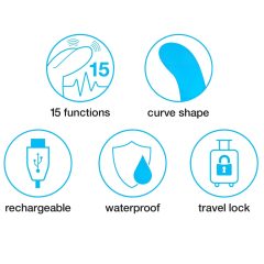 Happyrabbit Curve Slim - Waterproof Clitoral Vibrator (Pink)