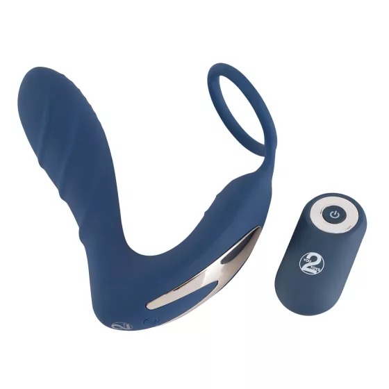 You2Toys Prostate Plug - Blue Anal Vibrator with Cock Ring