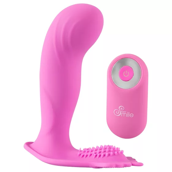 SMILE G-Spot Panty - wearable, rechargeable, remote-controlled vibrator (pink)