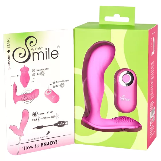 SMILE Rechargeable G-Spot Vibrator Panty with Remote Control (Pink)