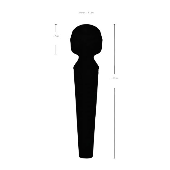 You2Toys Power Wand - Rechargeable Massage Vibrator (Black)