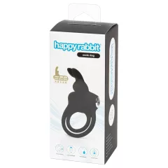   Happyrabbit Cock - Waterproof Rechargeable Penis & Testicle Ring (Black)