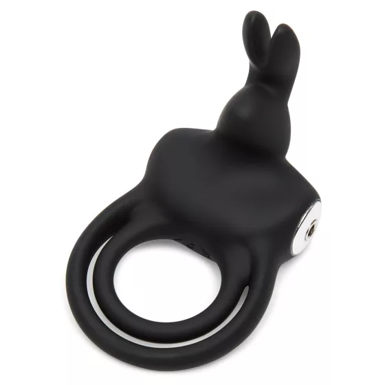 Happyrabbit Cock - Waterproof Rechargeable Penis & Testicle Ring (Black)