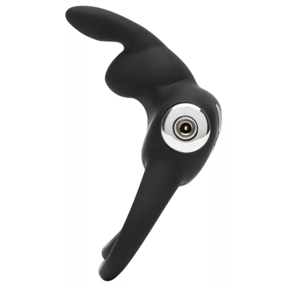 Happyrabbit Cock - Waterproof Rechargeable Penis & Testicle Ring (Black)